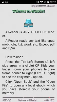 AlReader android App screenshot 2